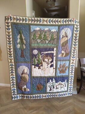 Patch Magic Quilts - Wolf Throw 53"W x 63"L